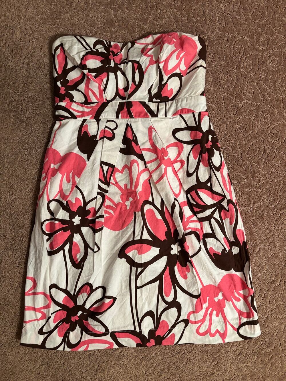 Java Strapless Y2k Floral Sundress